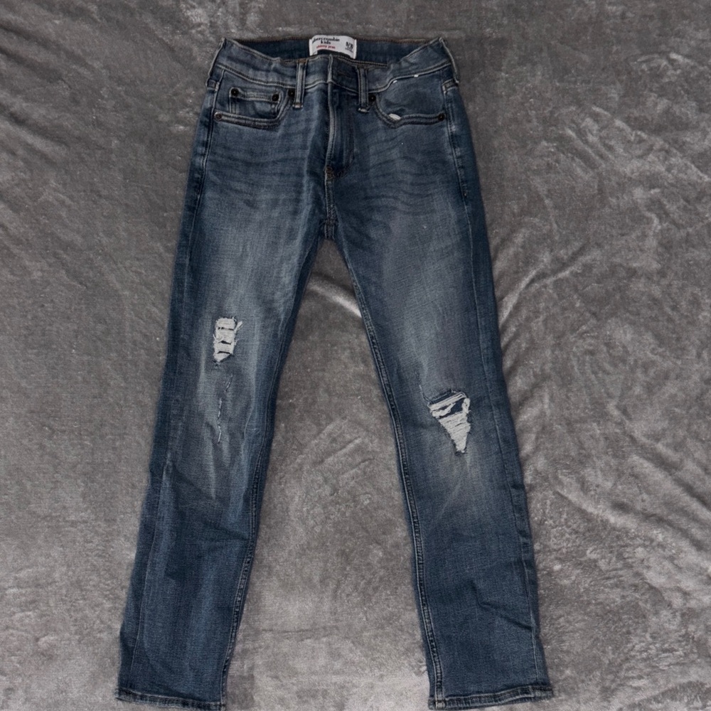 Abercrombie Kids Distressed Blue Jeans Skinny